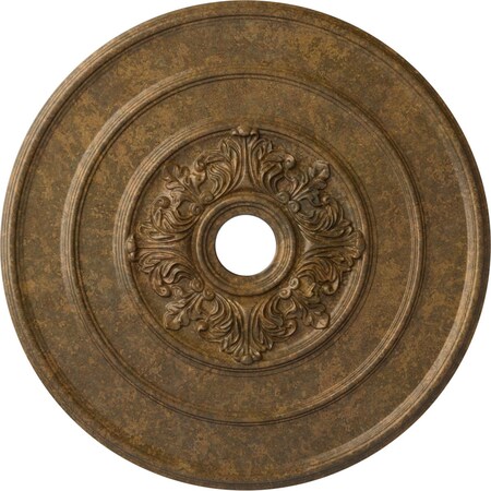 Ekena Millwork Traditional with Acanthus Leaves Ceiling Medallion, 26"OD x 3 1/8"ID x 1 1/2"P, Rubbed Bronze CM26TARZS